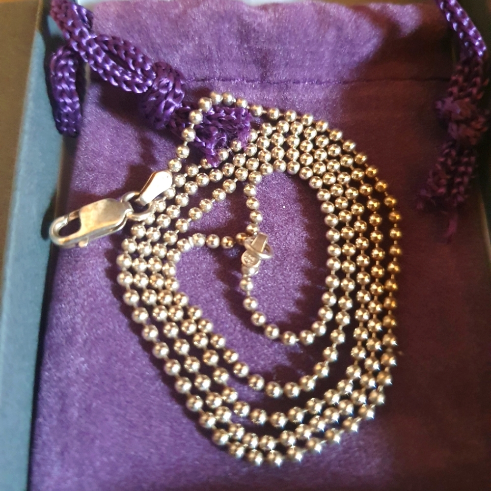 New Heidijhale Beaded Sterling Silver Necklace